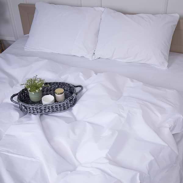 Фото - Комплект постільної білизни MirSon Ranforce Elite 11-2107 White 200х220 (2200004679518)