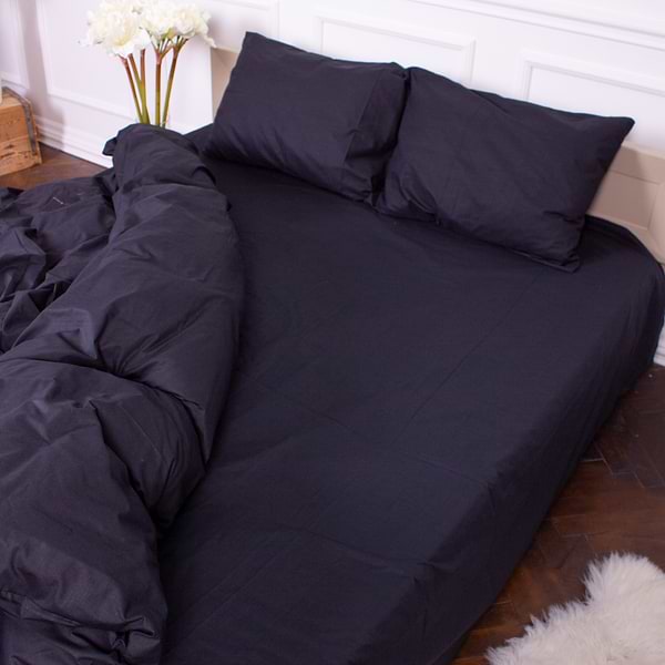 Фото - Комплект постільної білизни MirSon Ranforce Elite Бязь 16-9000 Black Stone 143х210 (2200005898376)