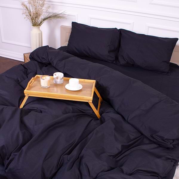 Фото - Комплект постільної білизни MirSon Ranforce Elite Бязь 16-9000 Black Stone 143х210 (2200005898376)