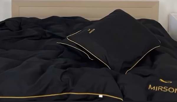 Фото - Комплект постельного белья MirSon Ranforce Elite Corner 16-9000 Black Stone 200х220 см (2200008401351)