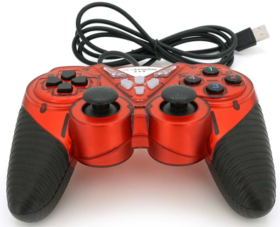 Фото - Геймпад Brazzers BR-8600 USB 2.0, Double Shock, Red