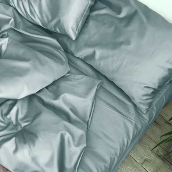 Фото - Комплект постільної білизни MirSon Satin Light Pro 10-015 Sea wave 220х240 см (2200010176261)