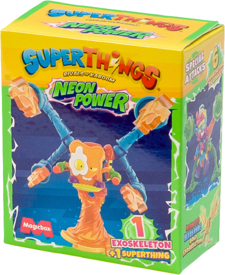 Ігрова фігурка-сюрприз SuperThings Neon Power – ЕКЗОСКЕЛЕТОН (PST11D612IN01)