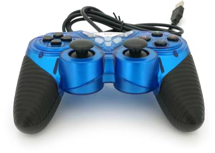 Фото - Геймпад Brazzers BR-8600 USB 2.0, Double Shock, Blue Фото - Геймпад Brazzers BR-8600 USB 2.0, Double Shock, Blue