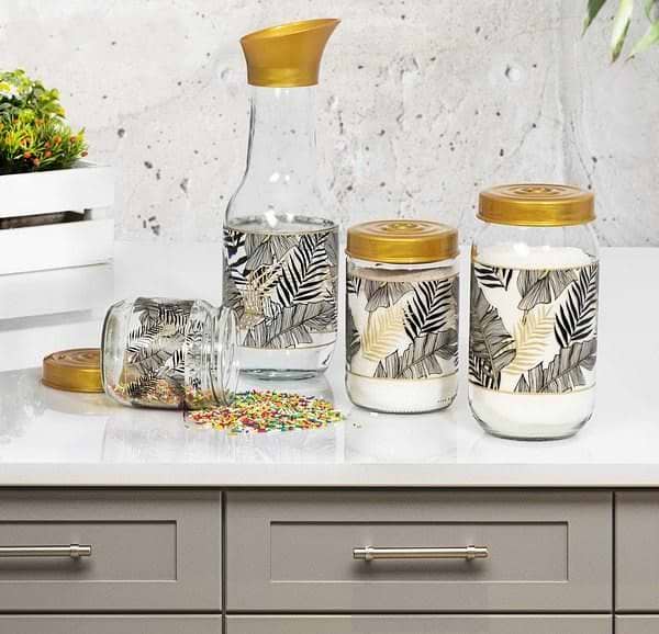 Фото - Ємність для зберігання Herevin Gold Leaf 0.6 л (171441-067)