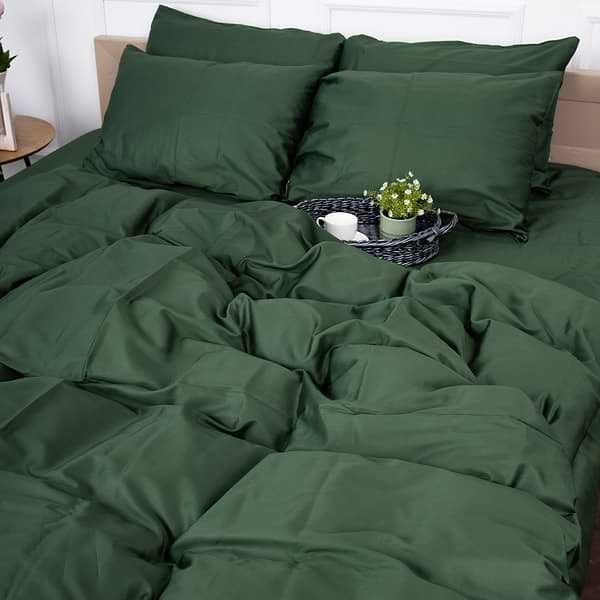 Фото - Комплект постільної білизни MirSon Сатин 0844 Green Olive (2200002024990) Фото - Комплект постільної білизни MirSon Сатин 0844 Green Olive (2200002024990)