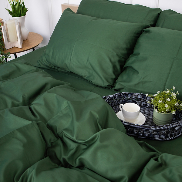 Фото - Комплект постільної білизни MirSon Сатин 0844 Green Olive (2200002024990)