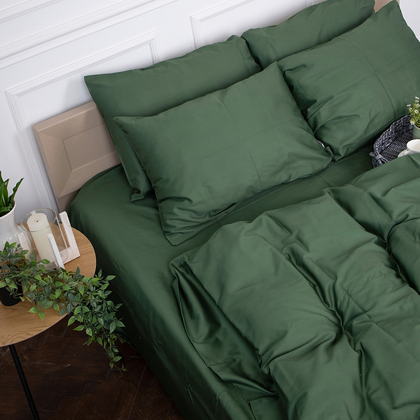 Фото - Комплект постільної білизни MirSon Сатин 0844 Green Olive (2200002024990)