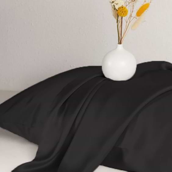 Фото - Комплект постельного белья MirSon Satin Light Pro 10-006 Black 175х210 см (2200010171365)