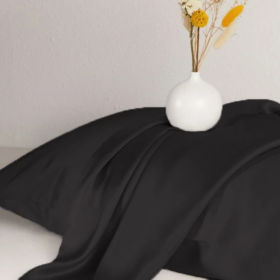 Фото - Комплект постільної білизни MirSon Satin Light Pro 10-006 Black 2x160x220 см (2200010171723)