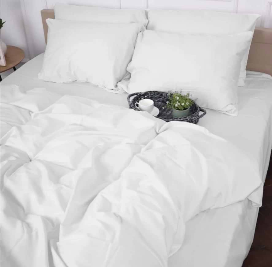 Комплект постельного белья MirSon Сатин 00-0000 Snow White 2x160x220 см (2200009415753)