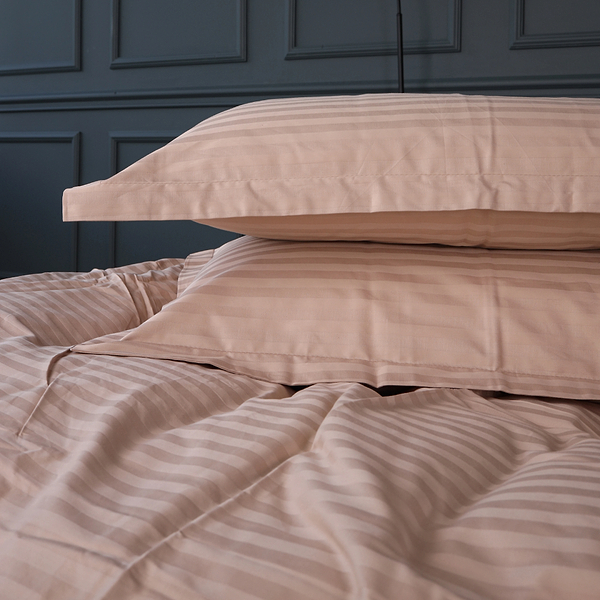 Фото - Комплект постельного белья MirSon Satin Stripe 30-0004 Cream 175х210 см (2200005248614)