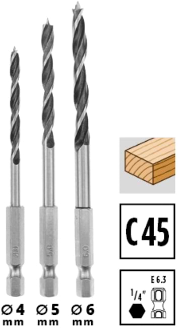 Фото - Набор сверл Einhell 39 шт. M-Case (108759)