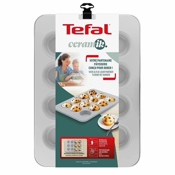 Фото - Форма для приготовления Tefal J1755004 CERAMIK 39х27.5 см 12 шт.