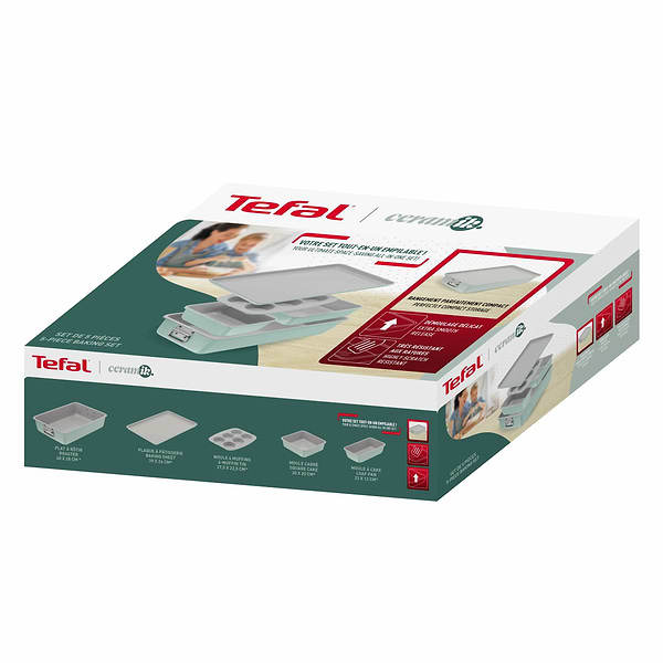 Фото - Набір форм для приготування Tefal J175S504 CERAMIK 5 пр.