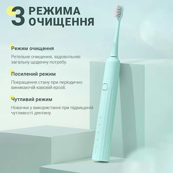 Фото - Зубная щетка электрическая Xiaomi ShowSee D3 Green