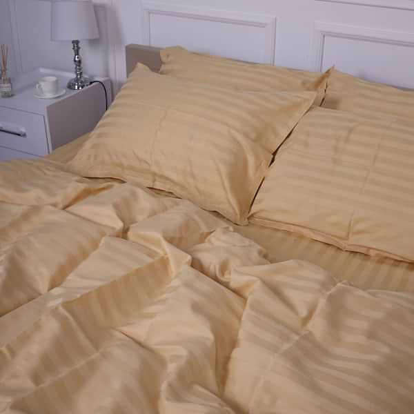 Фото - Комплект постельного белья MirSon Сатин-страйп Carmela 143х210х2 см (2200000037879)