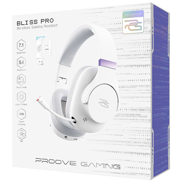 Фото - Гарнитура беспроводная игровая Proove Gaming Bliss Pro APP White (GHBLPPP10002)