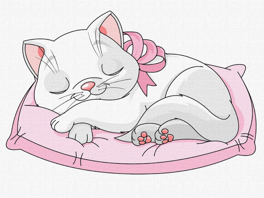 Картина по номерам Ideyka Прекрасная кошечка 30х40 см (KHO6207)