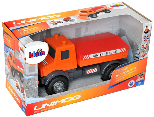 Фото - Наземна спецтехніка Klein Снігоочисний автомобіль Unimog в коробці (3801)