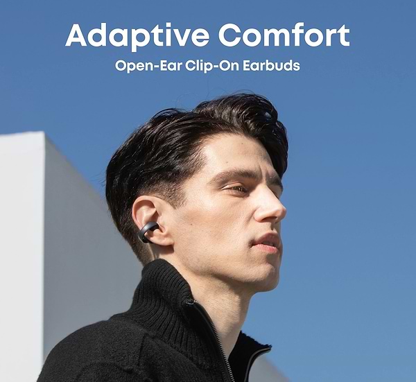 Фото - Навушники вкладиші бездротові TWS Anker SoundСore AeroClip Black (A3388G11)