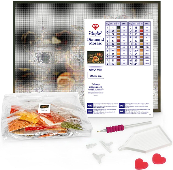 Фото - Алмазний живопис Ideyka Розпал пристрасті 30х40 см (AMO7929)