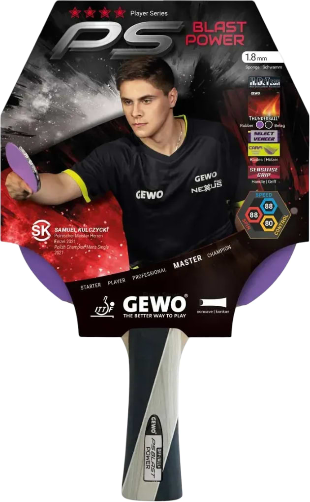Ракетка для настільного тенісу Gewo PS Blast Power FL (1074100001)