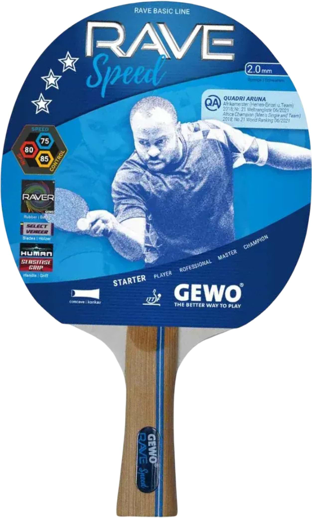Ракетка для настільного тенісу Gewo Rave Speed FL (860100001)