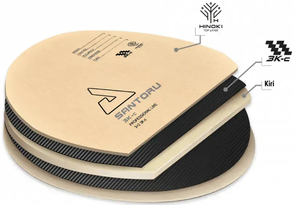 Фото - Основа для ракетки Joola Santoru 3K-C FL (65050)