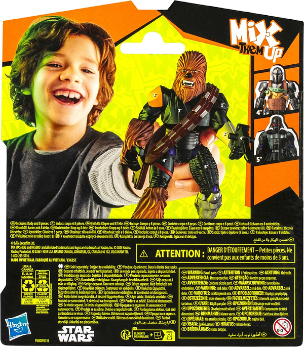 Фото - Коллекционная фигурка Hasbro Звездные войны серии MixMashers SW MIXMASHERS CHEWBACCA BASIC FIGURE (F9479_G0297)