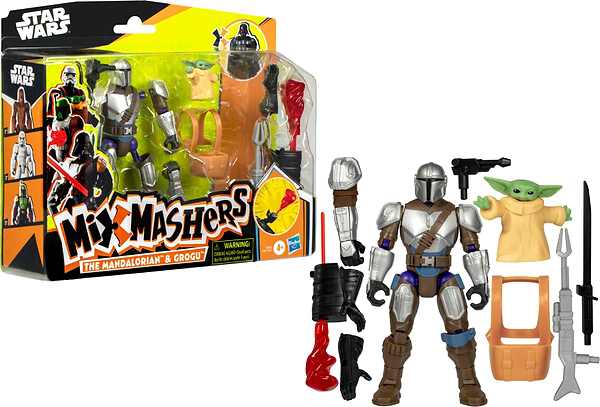 Фото - Колекційна фігурка Hasbro Зоряні війни серії MixMashers SW MIXMASHERS MANDO AND GROGU DLX FIGURE (F9481_G0300)