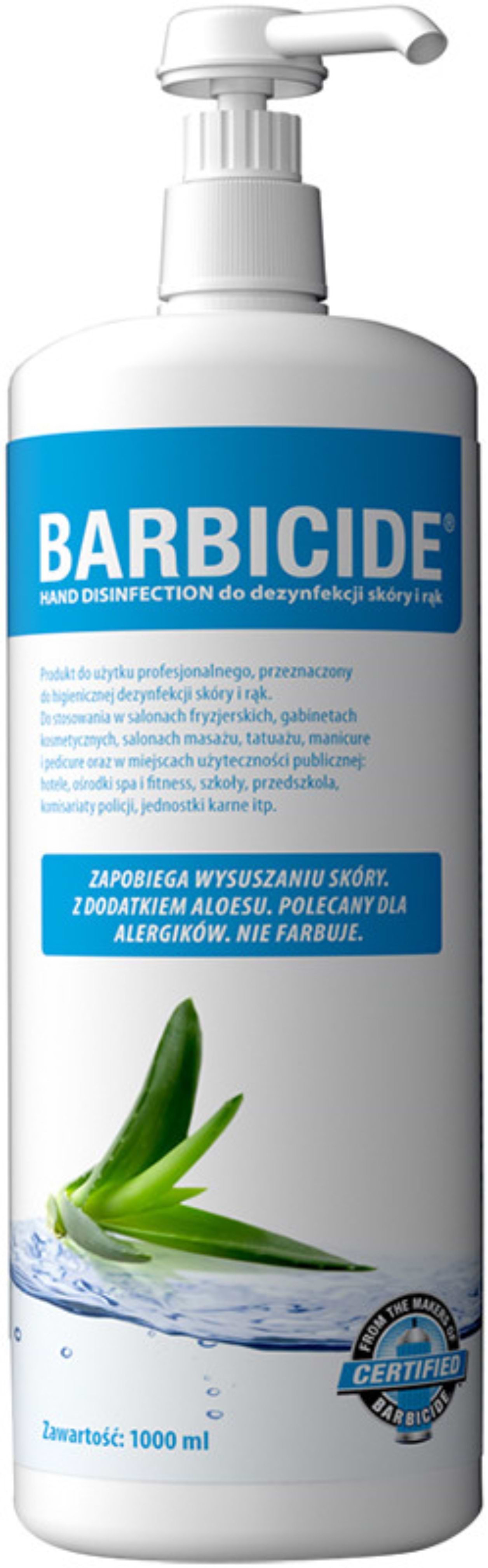 Дезинфицирующее средство для рук Barbicide Hand Disinfection 1000 мл (117922610009/5906735706604)