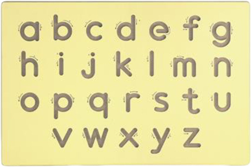 Бізіборд-дошка Viga Toys Написання малих літер дерев'яний (50858)
