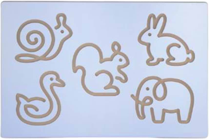 Бізіборд-дошка Viga Toys Малювання звірят (50864)