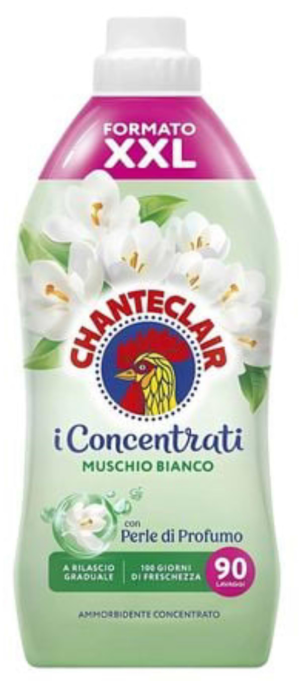 Фото - Ополіскувач для білизни ChanteClair концентрований, аромат Білий мускус, 1800 мл Фото - Ополіскувач для білизни ChanteClair концентрований, аромат Білий мускус, 1800 мл