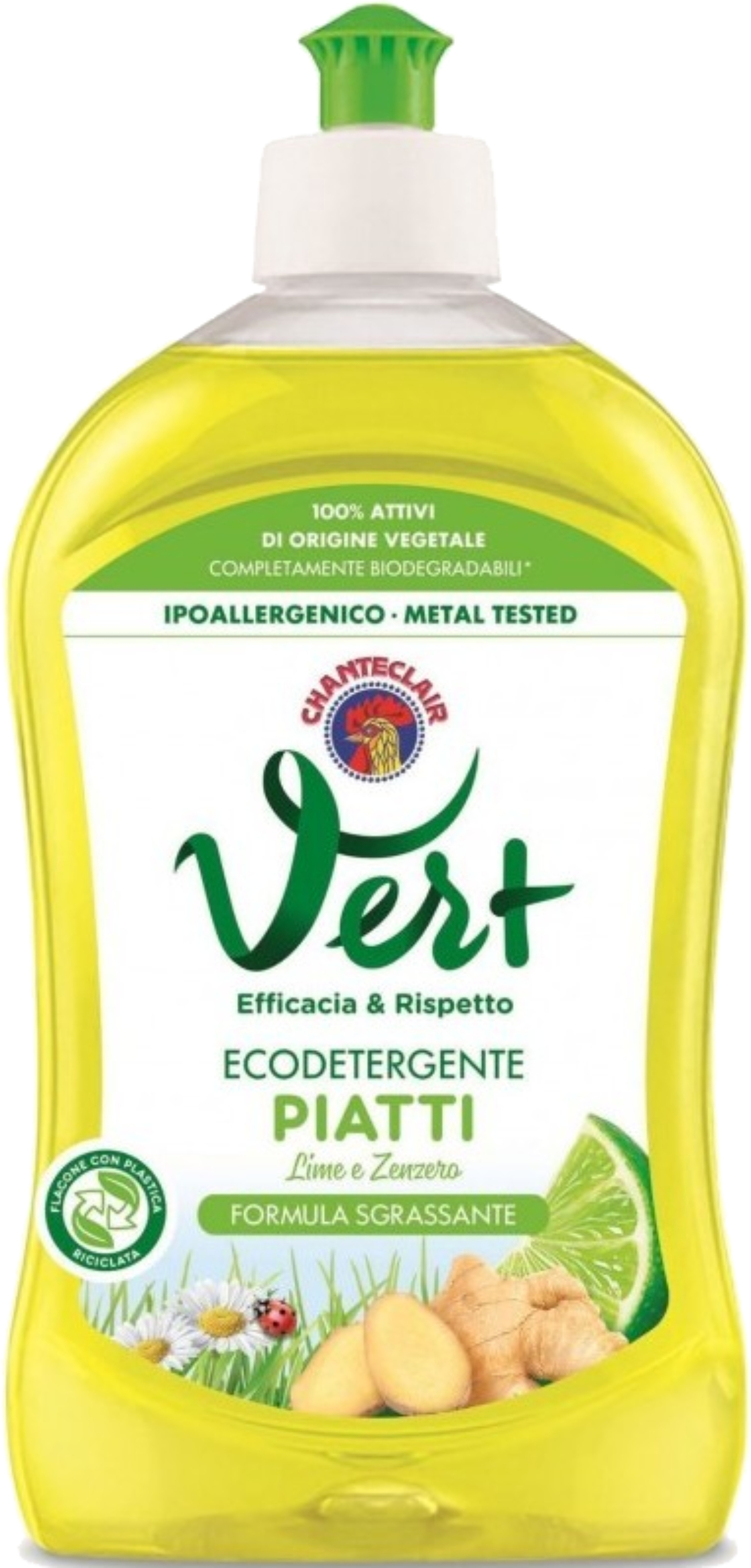 Купить Средство для ручного мытья посуды ChanteClair VERT Лайм и Имбир, 500 мл - Фото 1 Средство для ручного мытья посуды ChanteClair VERT Лайм и Имбир, 500 мл - Фото 1