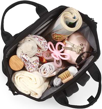 Фото - Рюкзак для батьків BabyOno MODERN STYLE Чорний з матрасиком для пеленання 40х27х19 см (1649/01)