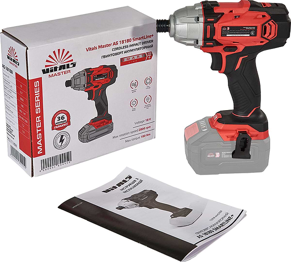 Фото - Гайковерт акумуляторний VITALS Master AS 18180 SmartLine+