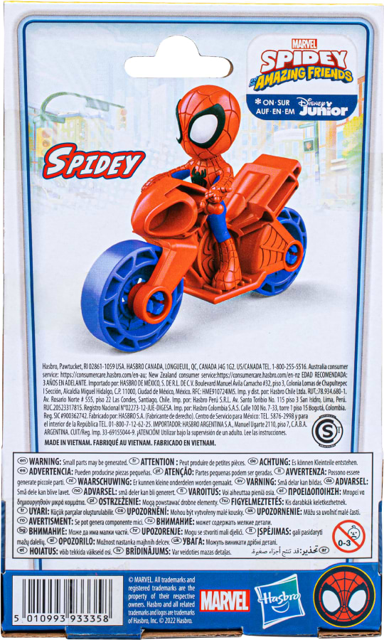 Фото - Коллекционная фигурка набор Hasbro Спайди и его удивительные друзья на байке SAF 2.5 INCH SPIDEY AND VEHICLE (F3714_F4001)