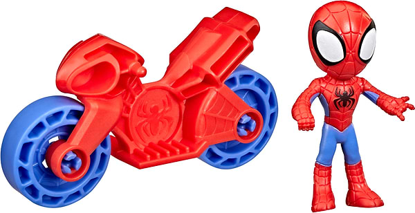 Фото - Коллекционная фигурка набор Hasbro Спайди и его удивительные друзья на байке SAF 2.5 INCH SPIDEY AND VEHICLE (F3714_F4001)