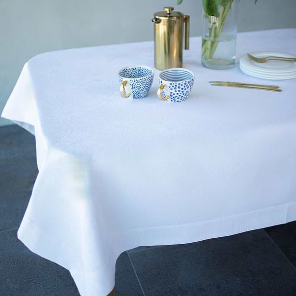 Фото - Скатертина прямокутна Едельвіка Соняхи біла 240х150 см (274-23/00)
