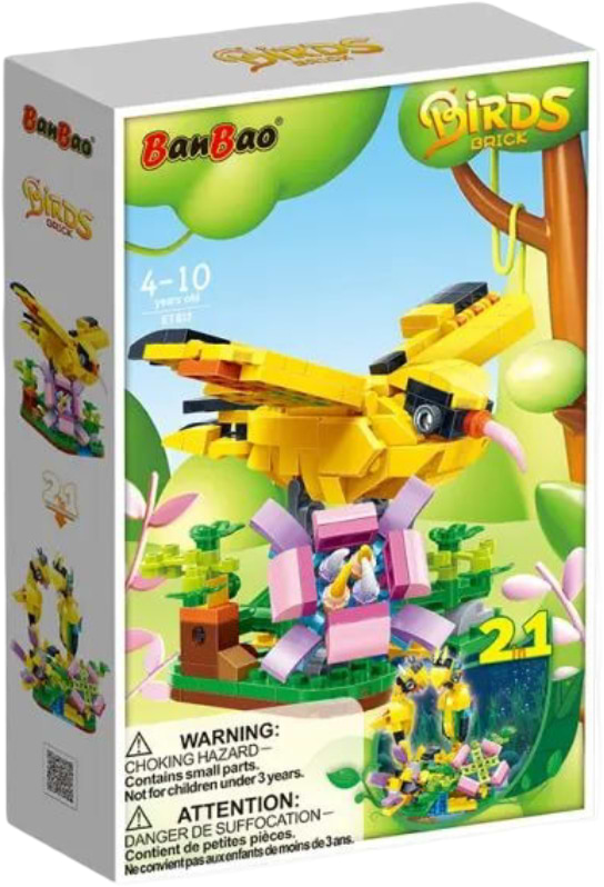 Фото - Пластиковый конструктор Banbao Птицы (265 эл.) 2 в 1:Иволга/Морской конек (ET612)