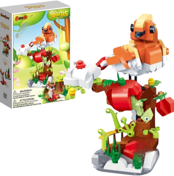 Фото - Пластиковый конструктор Banbao Птички (265 эл.) 2 в 1: Красочная птичка/Лис (ET616)