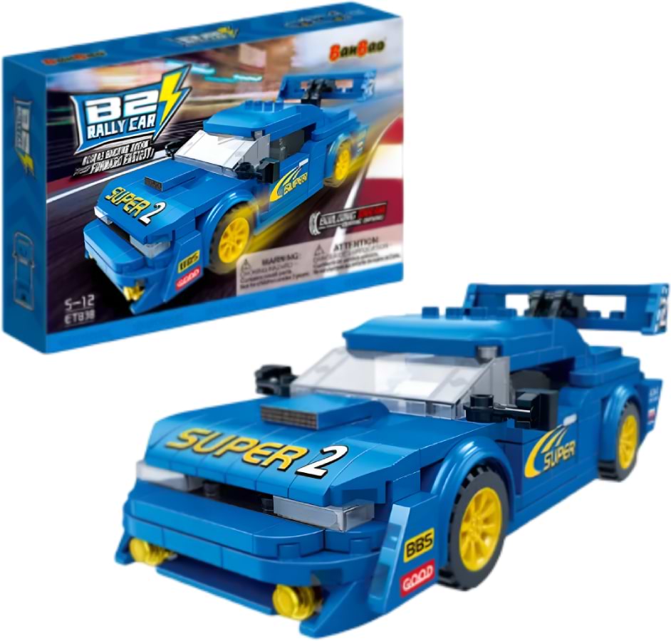 Пластиковий конструктор Banbao Швидкісні гонки (218 ел.) Ралійне авто (ET838)