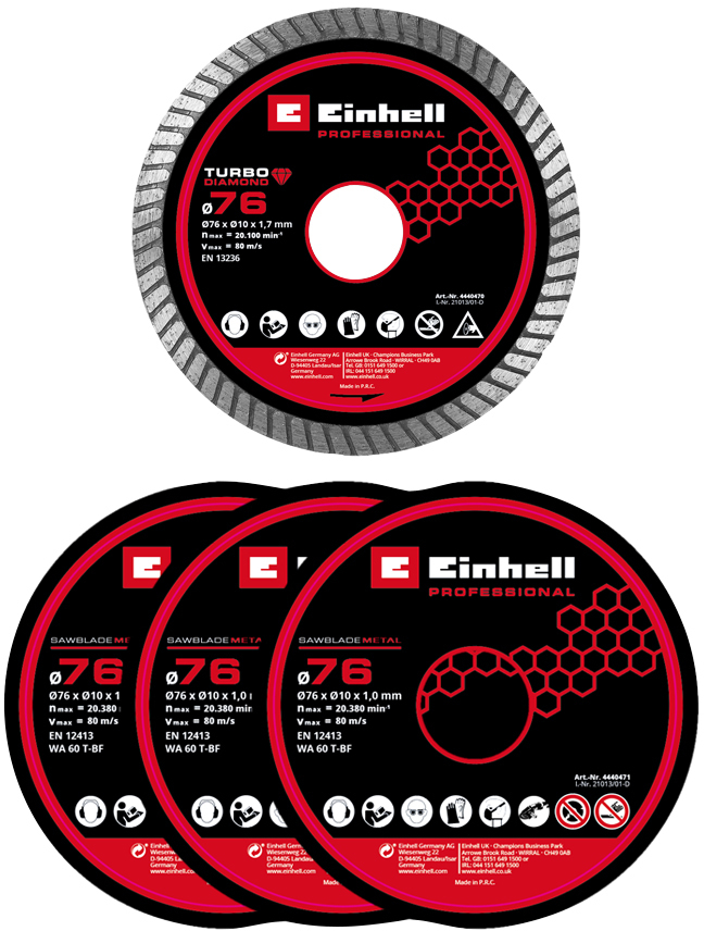 Фото - Пила дисковая Einhell Professional TP-CO 18/76-C Li BL - Solo (4432000)
