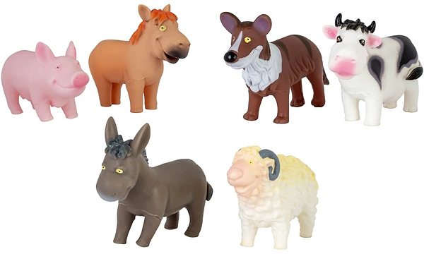 Фото - Игрушка для ванной Baby Team Животные фермы 2 шт. (8756_набір з коровою)