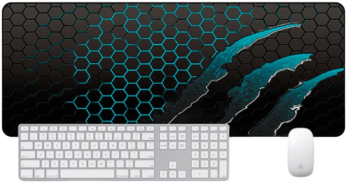 Коврик для мыши игровой Voltronic Honeycomb Black/Blue (S3382) - Фото 1