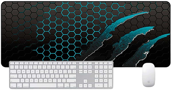 Фото - Килимок для миші  ігровий Voltronic Honeycomb Black/Blue (S3382)