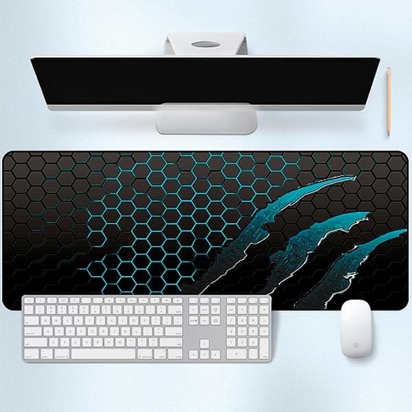 Фото - Килимок для миші  ігровий Voltronic Honeycomb Black/Blue (S3382)