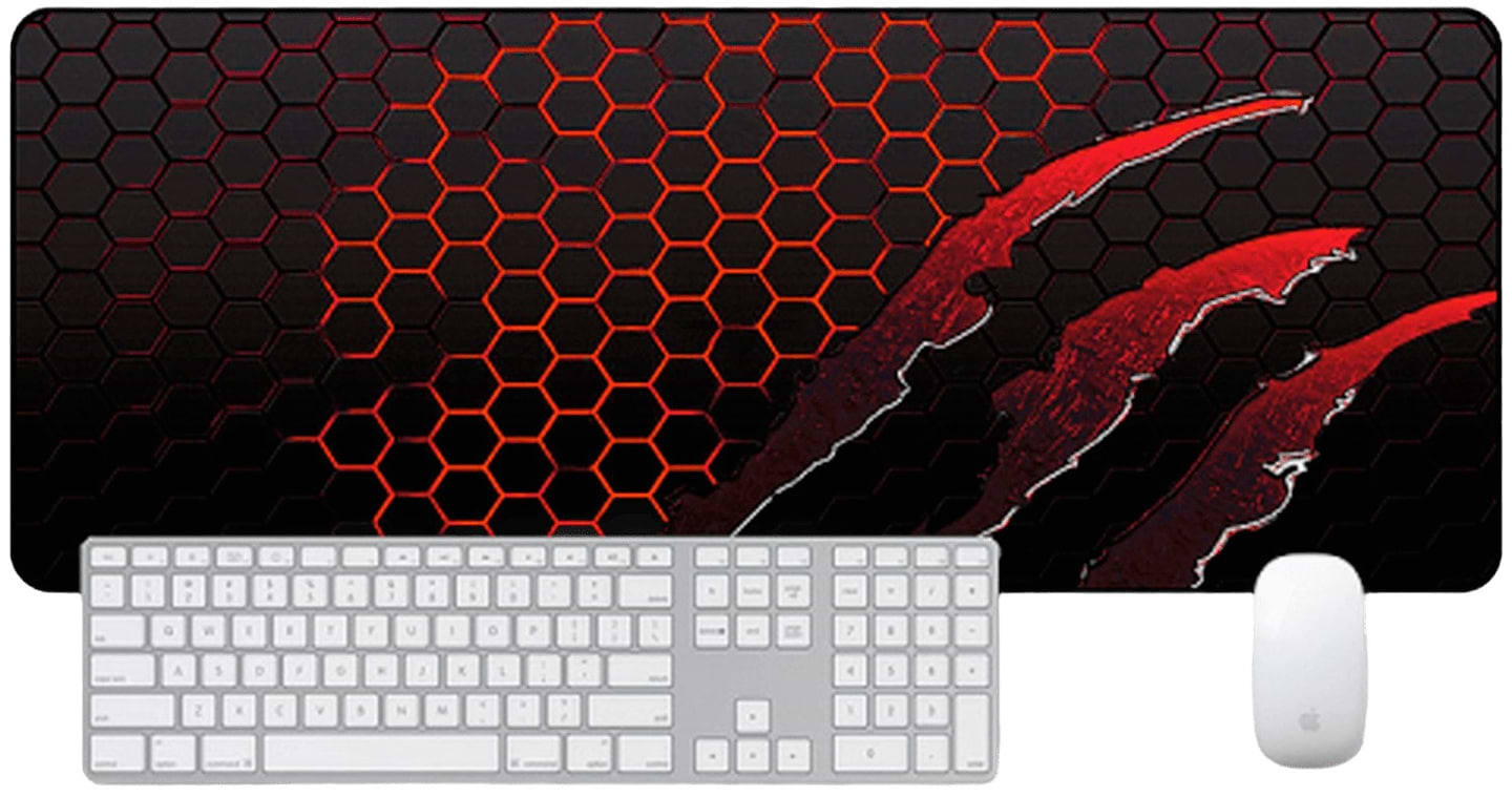 Килимок для миші  ігровий Voltronic Honeycomb Black/Red (S5382) - Фото 1